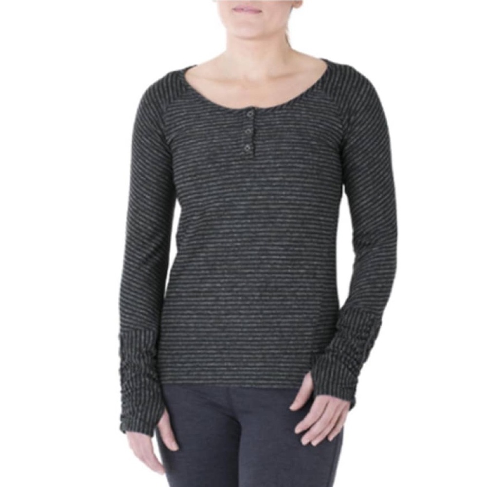 Outdoor Research Mikala Women’s Henley Striped Knit‎ Long Sleeve Top Size Small